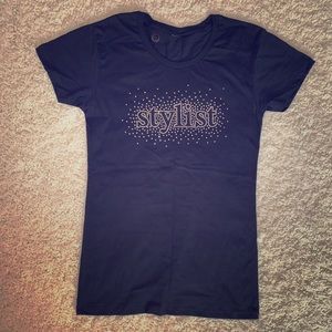 NWOT Stylist rhinestone t shirt